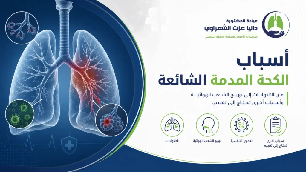 أسباب الكحة المدممة الشائعة