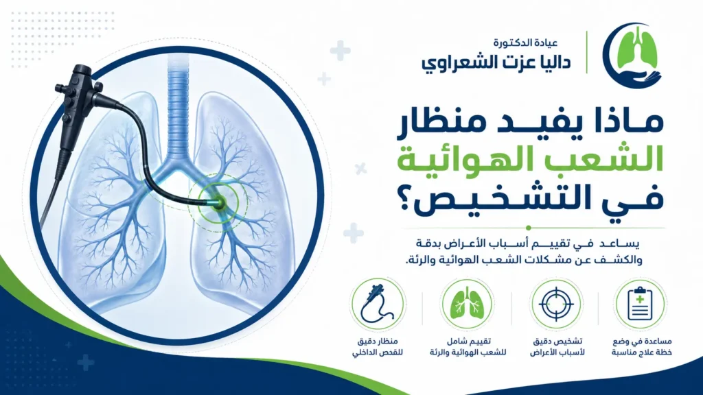 ماذا يفيد منظار الشعب الهوائية في التشخيص؟