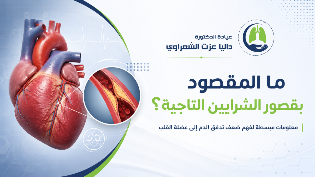 ما المقصود بقصور الشرايين التاجية؟