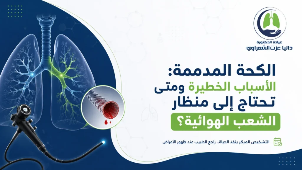 الكحة المدممة الأسباب الخطيرة ومتى تحتاج إلى منظار الشعب الهوائية؟